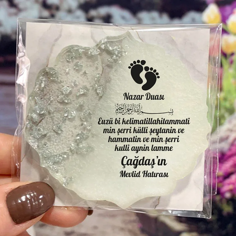Epoksi Magnet 5024 - Hediyelik Nazar Dualı Magnet - Detay Görseli 2