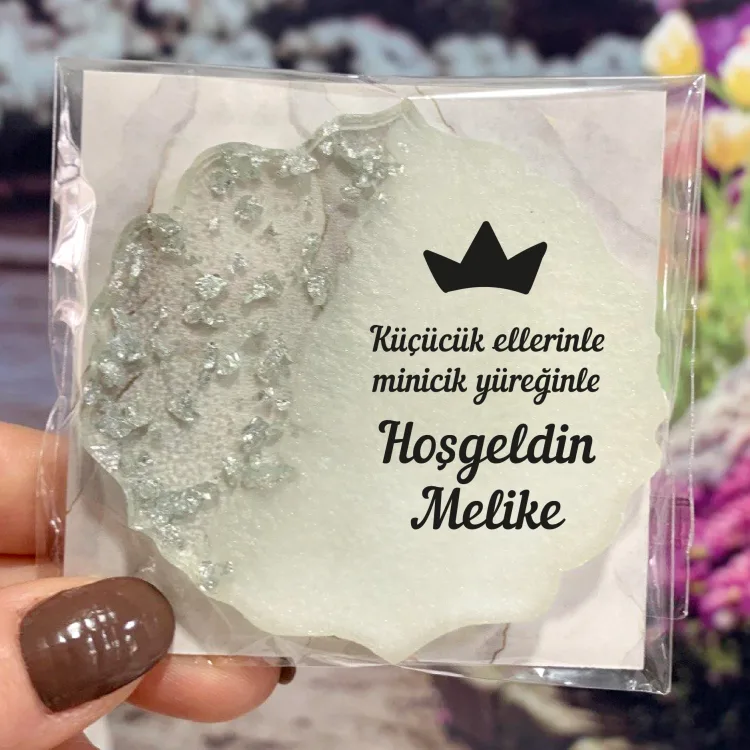 Epoksi Magnet 5025 - Yenidoğan Bebek Hediyelik Magnet - Detay Görseli 2
