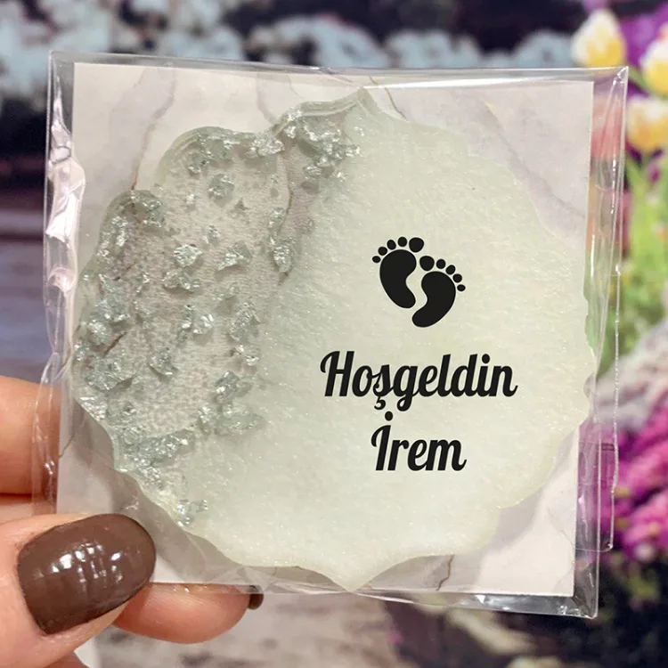 Epoksi Magnet 5026 - Hediyelik Yenidoğan Bebek Magnet - Detay Görseli 2