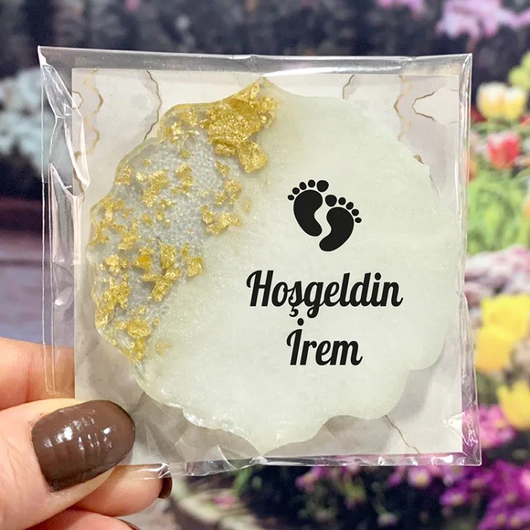 Epoksi Magnet 5026 - Hediyelik Yenidoğan Bebek Magnet - Detay Görseli 3