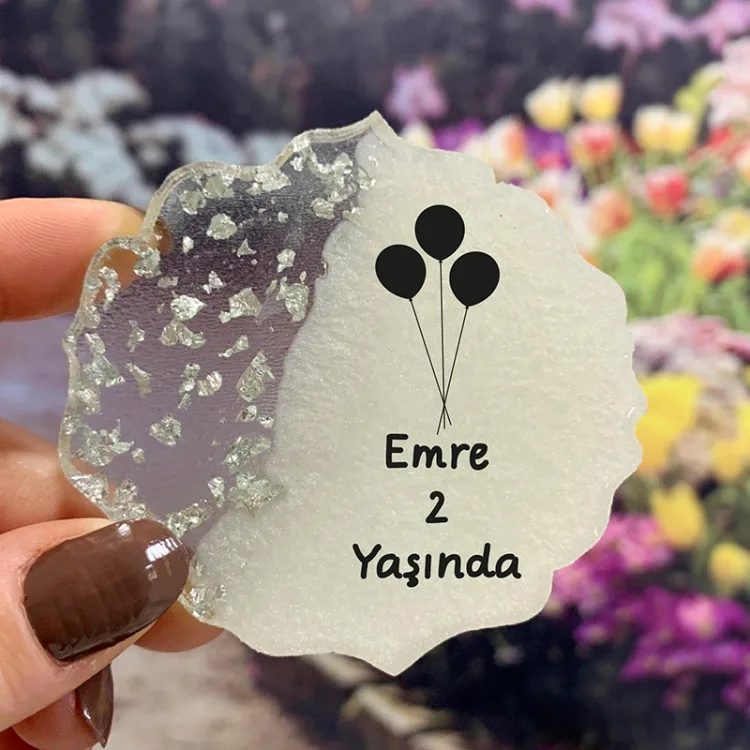 Epoksi Magnet 5027 - Hediyelik Balonlu Doğum Günü Magnet - Detay Görseli 1