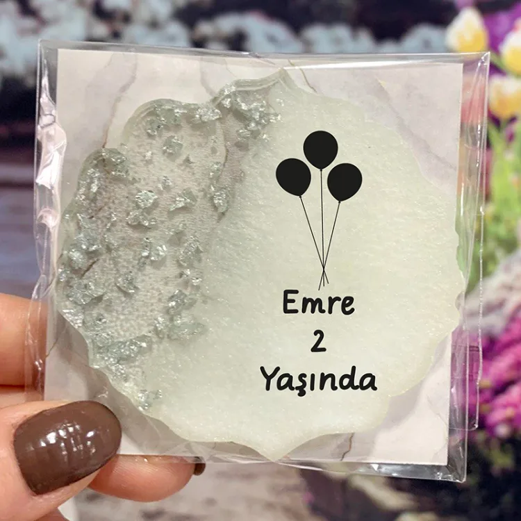 Epoksi Magnet 5027 - Hediyelik Balonlu Doğum Günü Magnet - Detay Görseli 2