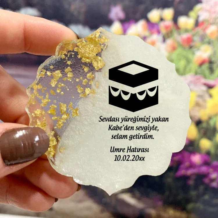 Epoksi Magnet 5028 - Hac, Umre Hatırası Hediyelik Magnet