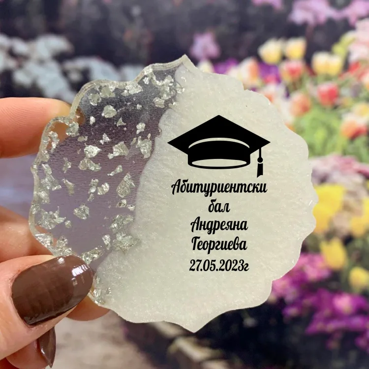 Epoksi Magnet 5030 - Mezuniyet Tasarım Hediyelik Magnet - Detay Görseli 1