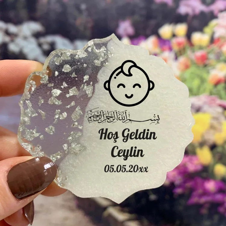 Epoksi Magnet 5032 - Yendiğan Bebek Hediyelik Magnet - Detay Görseli 1