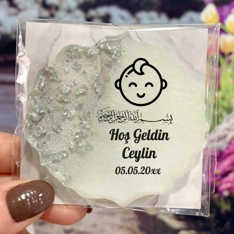 Epoksi Magnet 5032 - Yendiğan Bebek Hediyelik Magnet - Detay Görseli 3