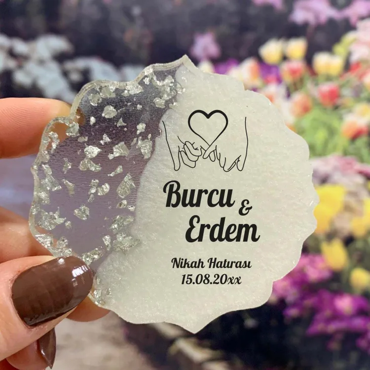 Epoksi Magnet 5033 - Söz Nişan, Düğün Hediyelik Magnet - Detay Görseli 1