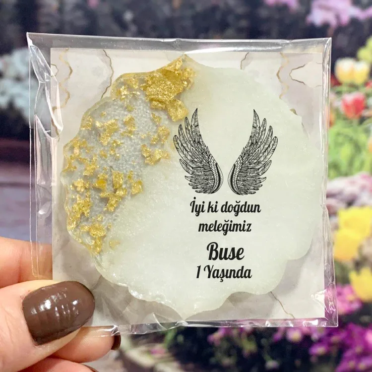 Epoksi Magnet 5035 - Hediyelik Melek Kanatlı Magnet - Detay Görseli 2