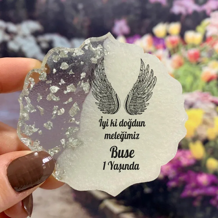 Epoksi Magnet 5035 - Hediyelik Melek Kanatlı Magnet - Detay Görseli 1