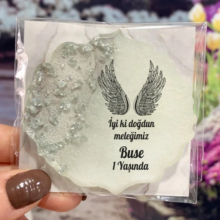 Epoksi Magnet 5035 - Hediyelik Melek Kanatlı Magnet - Detay Görseli 3