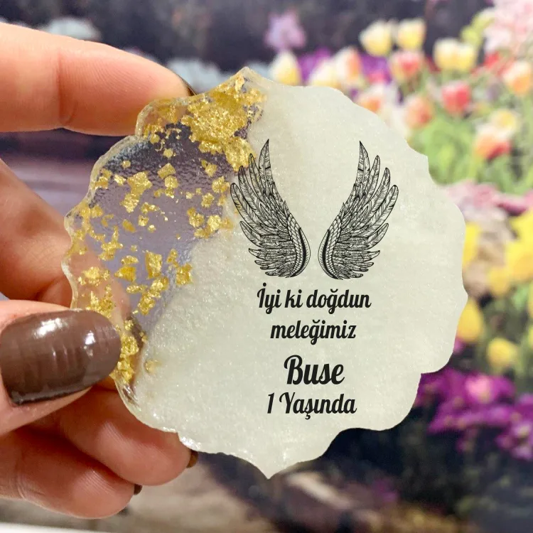 Epoksi Magnet 5035 - Hediyelik Melek Kanatlı Magnet