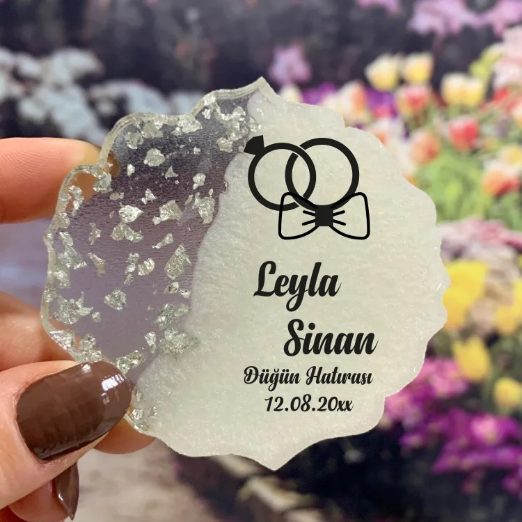 Epoksi Magnet 5036 - Söz Nişan, Düğün Hediyelik Magnet - Detay Görseli 1