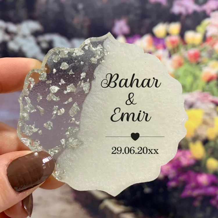 Epoksi Magnet 5040 - Söz Nişan, Düğün Hediyelik Magnet - Detay Görseli 1