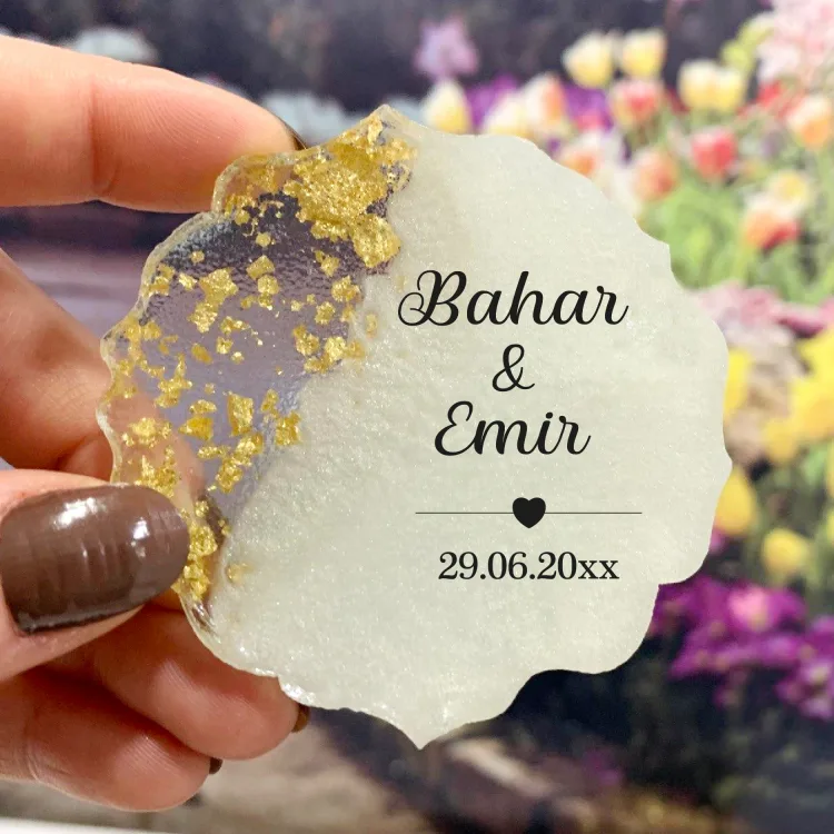 Epoksi Magnet 5040 - Söz Nişan, Düğün Hediyelik Magnet