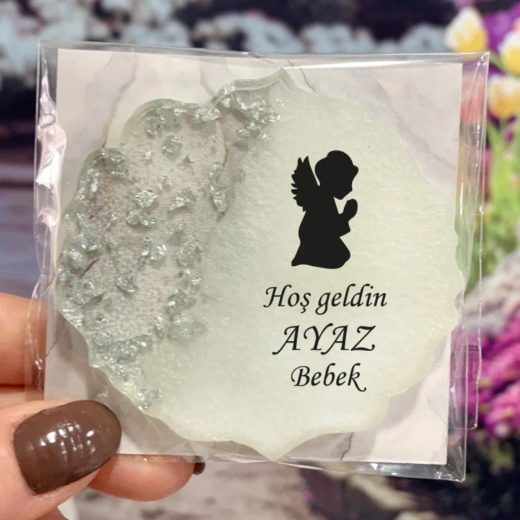 Epoksi Magnet 5041 - Hediyelik Melek Magnet - Detay Görseli 3
