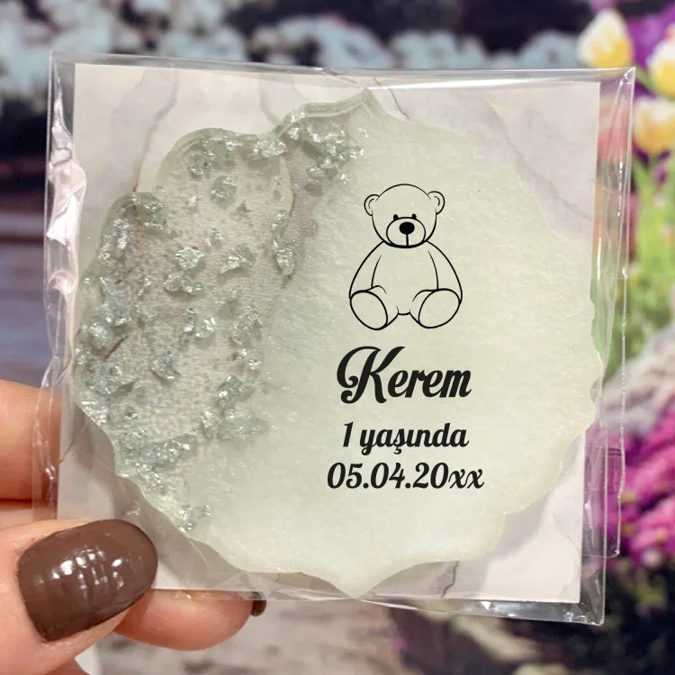 Epoksi Magnet 5043 - Hediyelik Sevimli Ayıcık Magnet - Detay Görseli 3