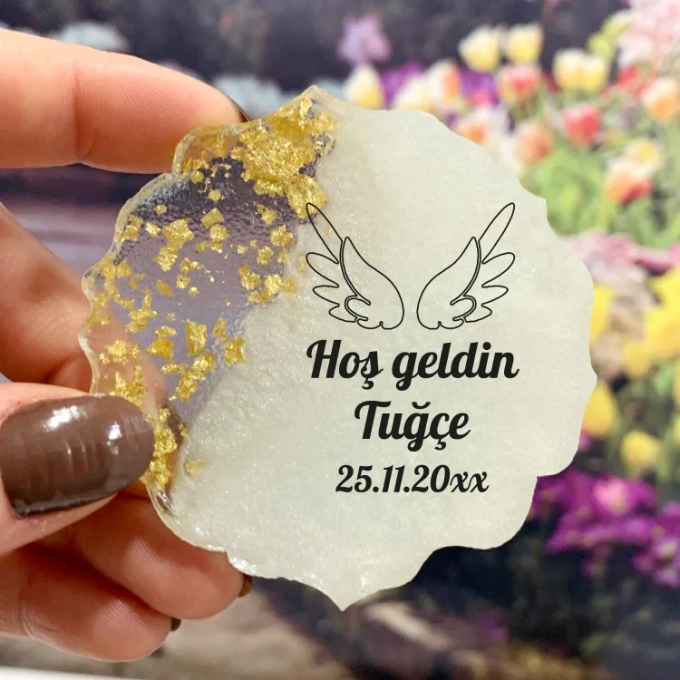 Epoksi Magnet 5044 - Hediyelik Melek Kanatlı Magnet
