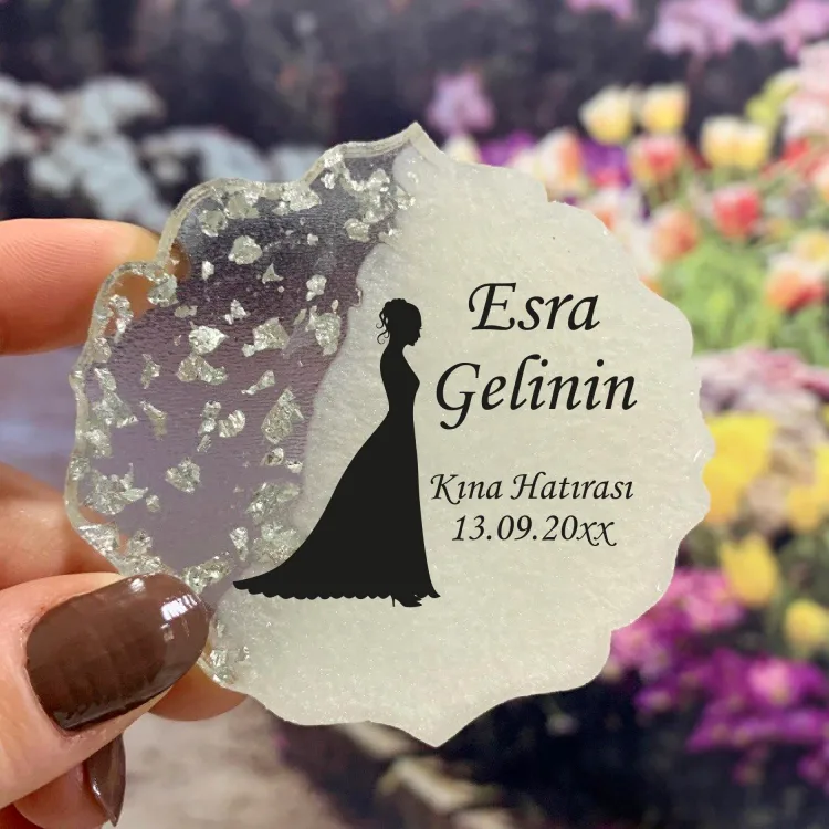 Epoksi Magnet 5045 - Hediyelik Kına Gecesi Magnet - Detay Görseli 1