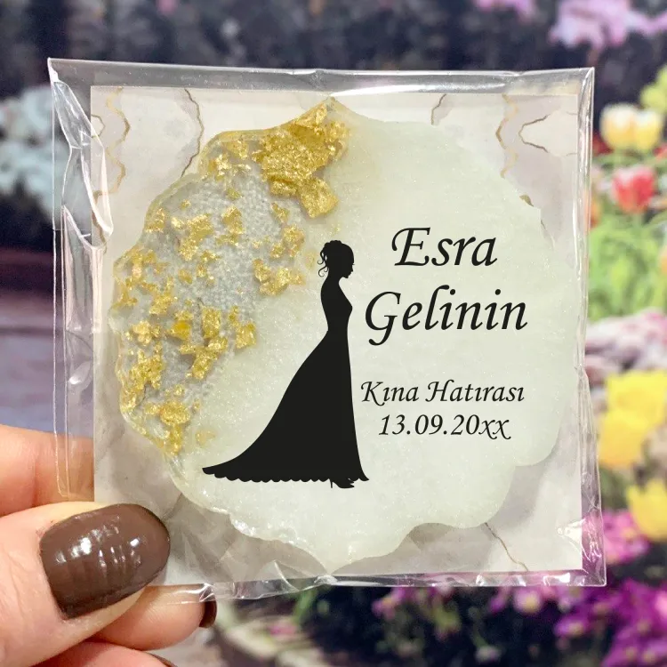 Epoksi Magnet 5045 - Hediyelik Kına Gecesi Magnet - Detay Görseli 2