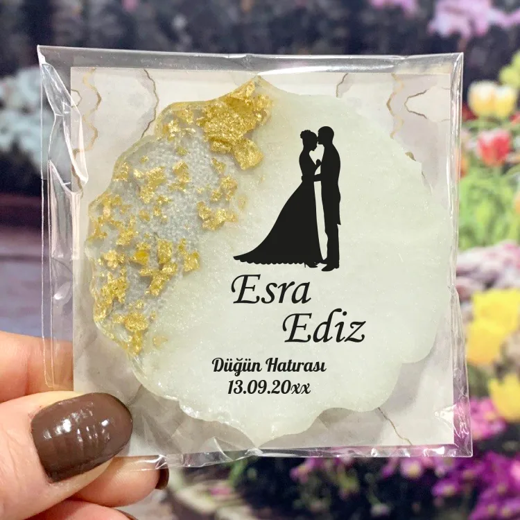 Epoksi Magnet 5047 - Hediyelik Düğün, Nişan, Söz Magnet - Detay Görseli 2