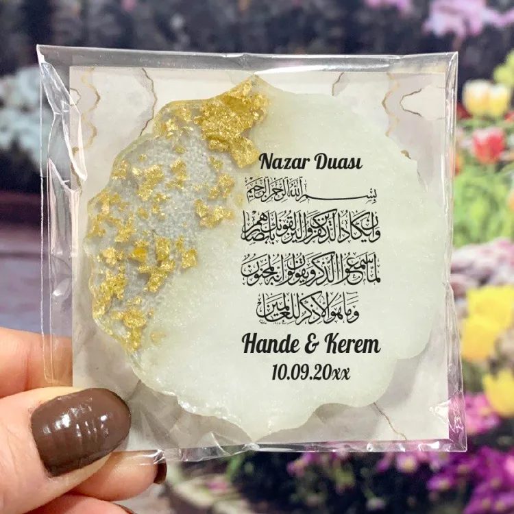 Epoksi Magnet 5048 - Hediyelik Nazar Dualı Magnet - Detay Görseli 2