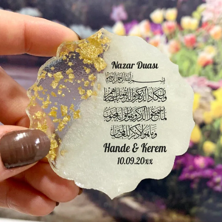 Epoksi Magnet 5048 - Hediyelik Nazar Dualı Magnet