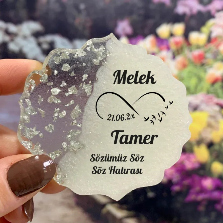 Epoksi Magnet 5049 - Hediyelik Sonsuzluk İşareti Magnet - Detay Görseli 1