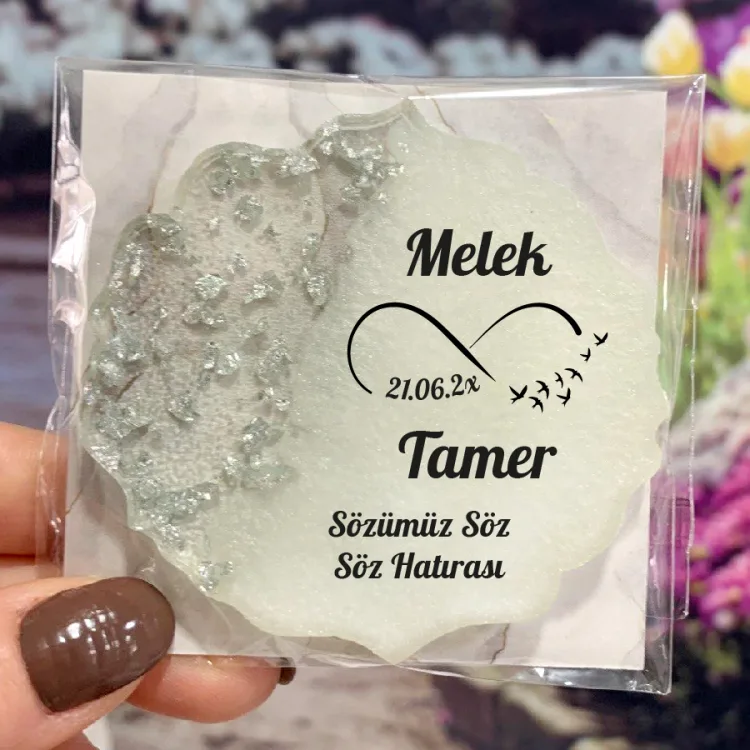 Epoksi Magnet 5049 - Hediyelik Sonsuzluk İşareti Magnet - Detay Görseli 3