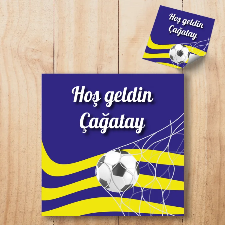 Kare Etiket 120 - Taraftar Fenerbahçe Temalı Sticker
