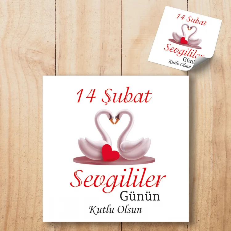 Kare Etiket 147 - 14 Şubat Sevgililer Günü