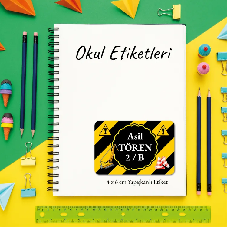 Okul Etiketi 038