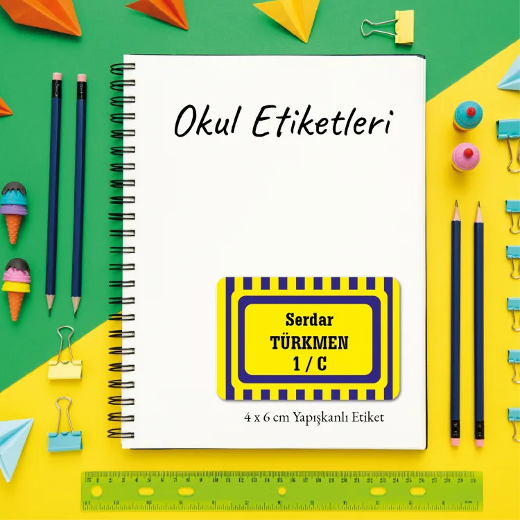 Okul Etiketi 042