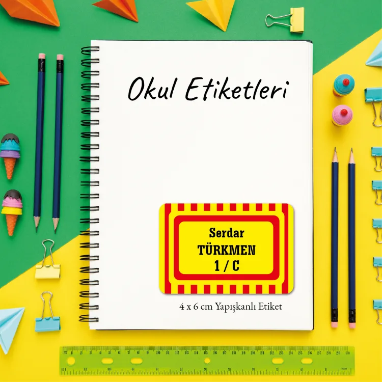 Okul Etiketi 044