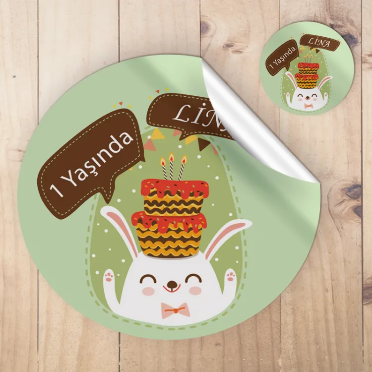Yuvarlak Etiket 019 - Bebek Tasarım
