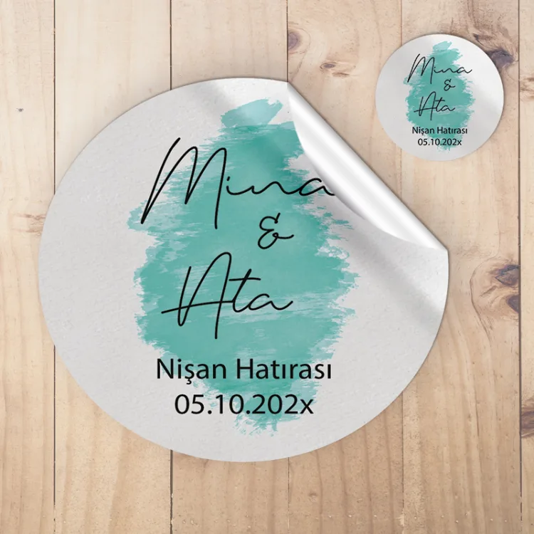 Yuvarlak Etiket 030 - Söz Hatırası Etiket
