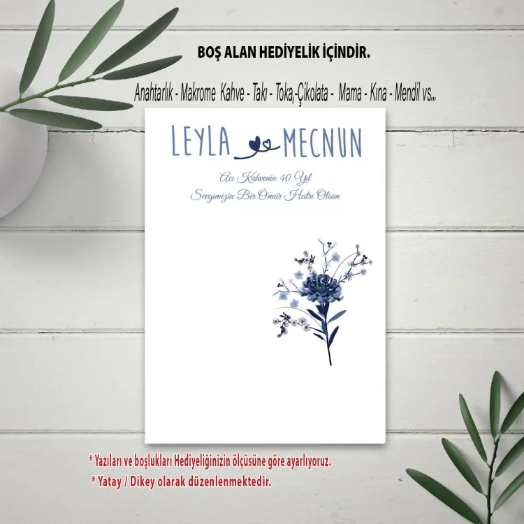 Hediyelik Kartı 0023 - Düğün, Nişan, Söz Anahtarlık Kartı