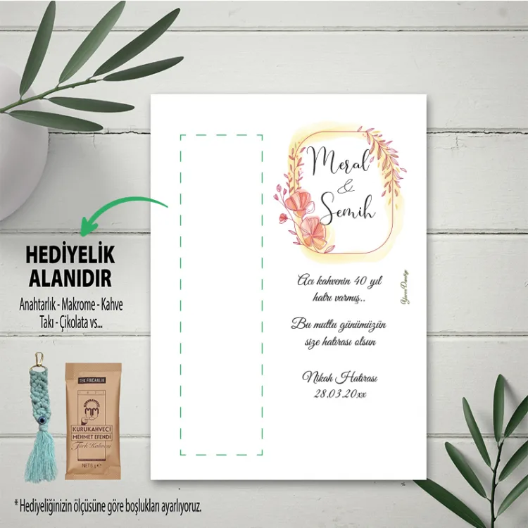 Hediyelik Kartı 0059 - Nişan, Söz Hediyelik Anahtar Kartı