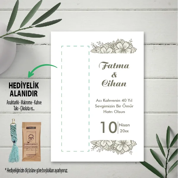 Hediyelik Kartı 0063 - Söz, Nişan Kahve Kartı