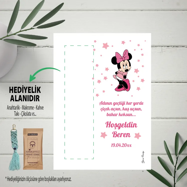 Hediyelik Kartı 0070 - Minie Mouse Temalı Hediyelik Kartlar