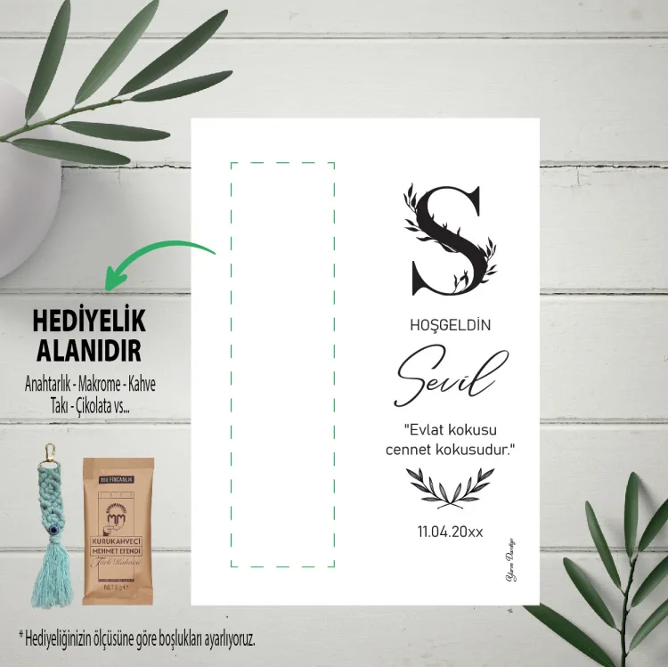 Hediyelik Kartı 0074 - Harf Tasarım Hediyelik Kartlar