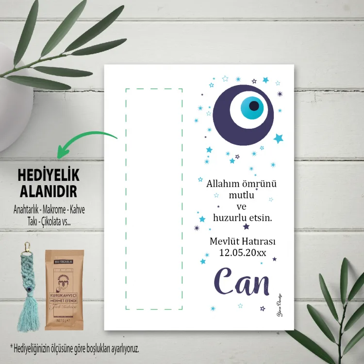 Hediyelik Kartı 0092 - Nazar Boncuk Temalı Kartlar