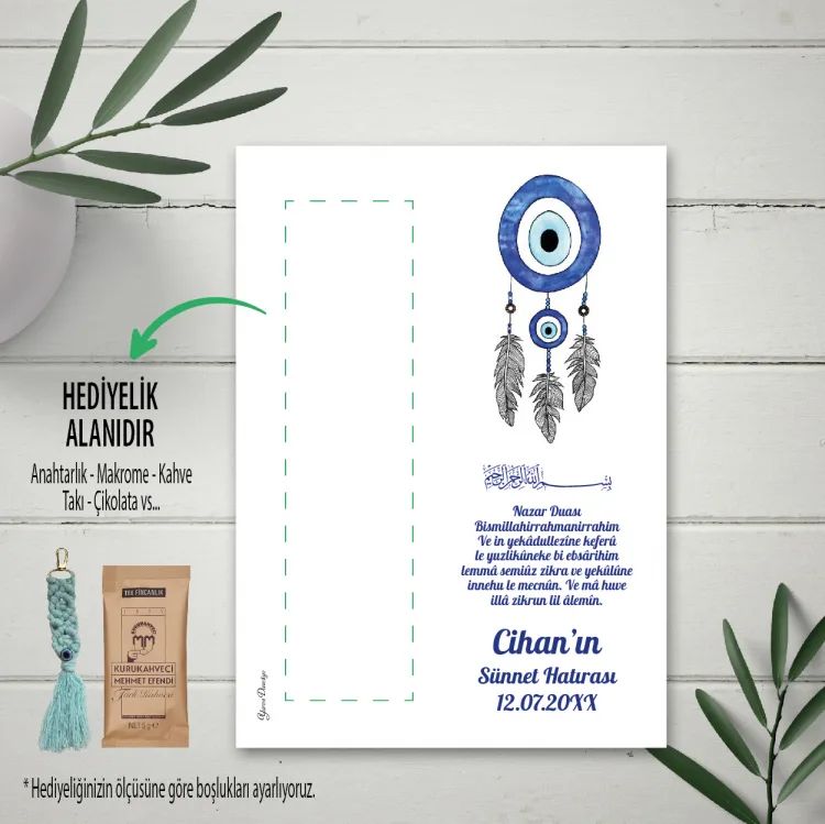 Hediyelik Kartı 0110 - Nazar Boncuk Temalı Kartlar