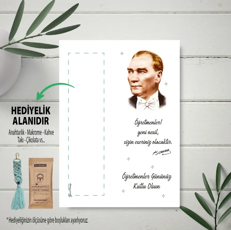 Hediyelik Kartı 0113 - 24 Kasım Öğretmenler Günü Tasarım Hediye Kartları