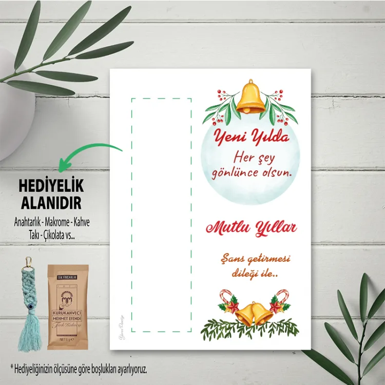 Hediyelik Kartı 0143 - Yılbaşı - Yeni Yıl - Mutlu Yıllar Tasarım Hediye Kartları