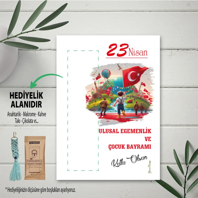 Hediyelik Kartı 0177 - 23 Nisan Çocuk Bayramı  Temalı Kartlar