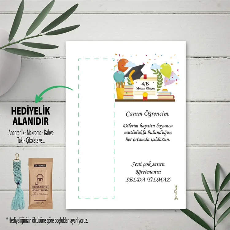 Hediyelik Kartı 0181 - Mezuniyet Hatırası Hediyelik Kartı