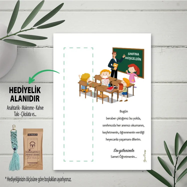 Hediyelik Kartı 0190 - Okuldaki İlk Günüm