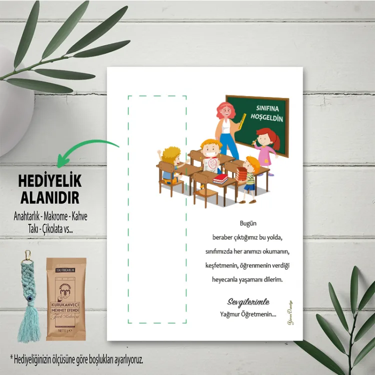 Hediyelik Kartı 0191 - Okuldaki İlk Günüm