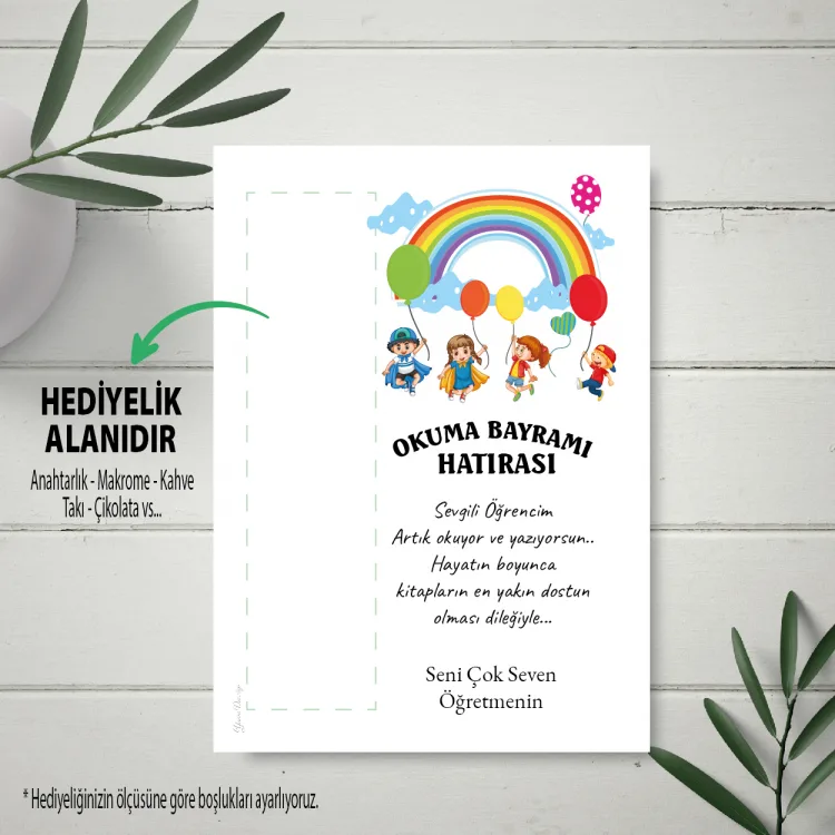 Hediyelik Kartı 0253 - Okuma Bayramı  Temalı Kartlar