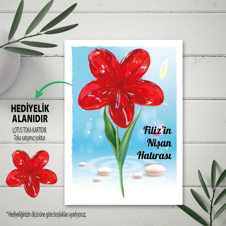 Hediyelik Kartı 0266 - Lotus Toka Hediyelik Kartı